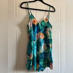 Show Me Your MuMu Tropical Print Beach Rascal Romper